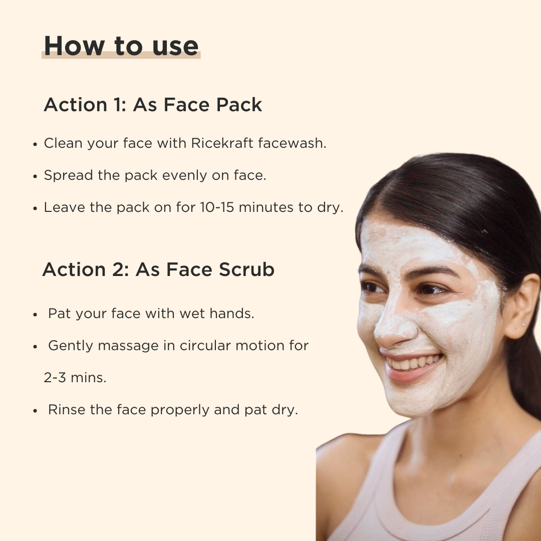 d tan korean face pack and scrub how to use