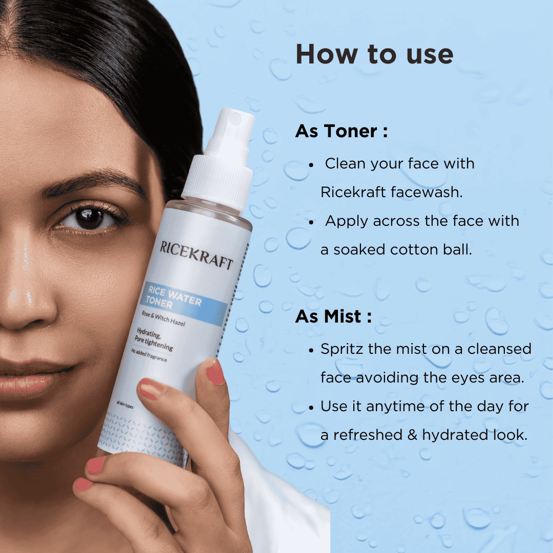 how to use korean rice water toner